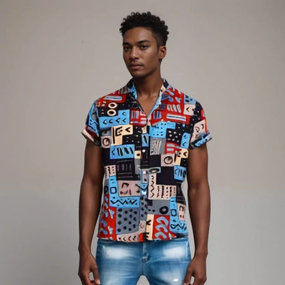 Camisa Africana Tutsi -  Coleção Tribe Roots