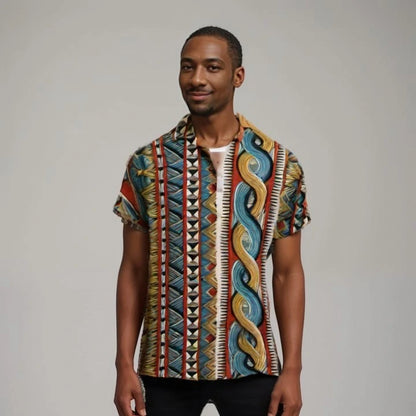 Camisa Africana Zulu -  Coleção Tribe Roots