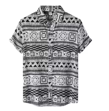 Camisa Africana Branco Fari -  Coleção Ancestral Vibe