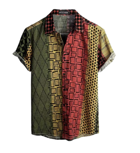 Camisa Africana Baganda -  Coleção Tribe Roots
