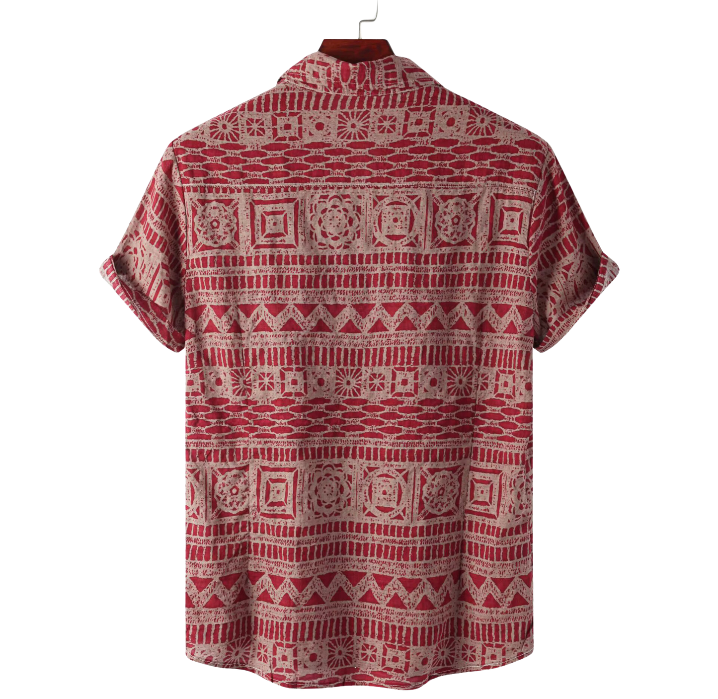 Camisa Africana Vermelho Ruwe -  Coleção Ancestral Vibe