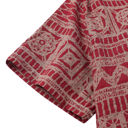 Camisa Africana Vermelho Ruwe -  Coleção Ancestral Vibe
