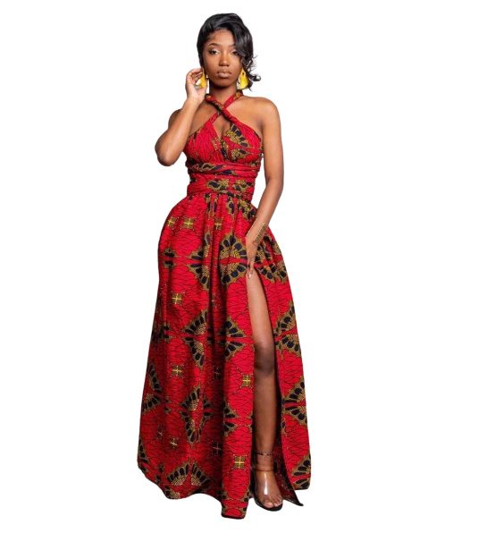Vestido Africano Ankara Nzinga - Coleção Infinity