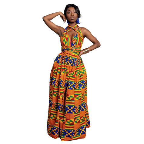 Vestido Africano Ankara Kente - Coleção Infinity