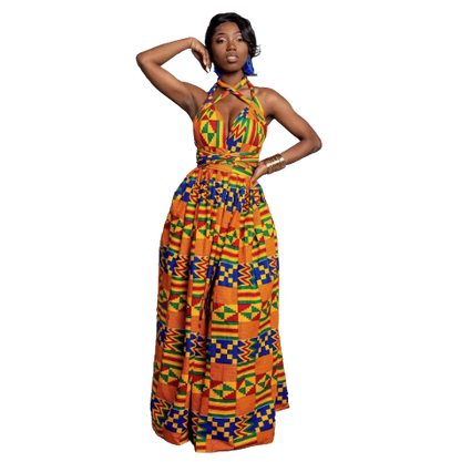 Vestido Africano Ankara Kente - Coleção Infinity