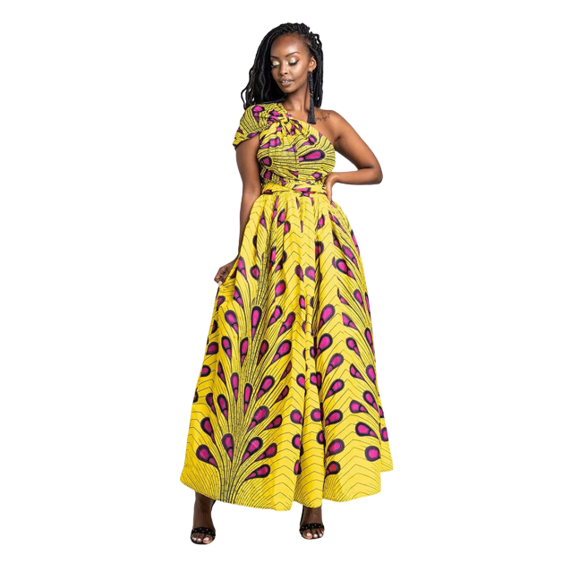 Vestido Africano Ankara Amara - Coleção Infinity