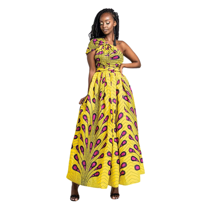 Vestido Africano Ankara Amara - Coleção Infinity