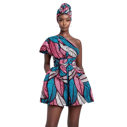 Macacão Africano Ankara Zuri - Coleção Infinity Ofuure